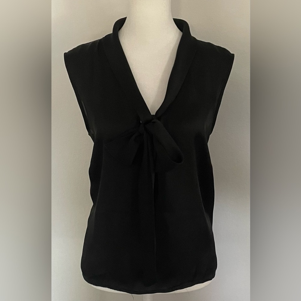 Elementz black blouse, like satin, XL